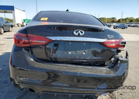 2018 Infiniti Q50 Luxe z USA, uszkodzony, nr VIN JN1EV7AP5JM359031